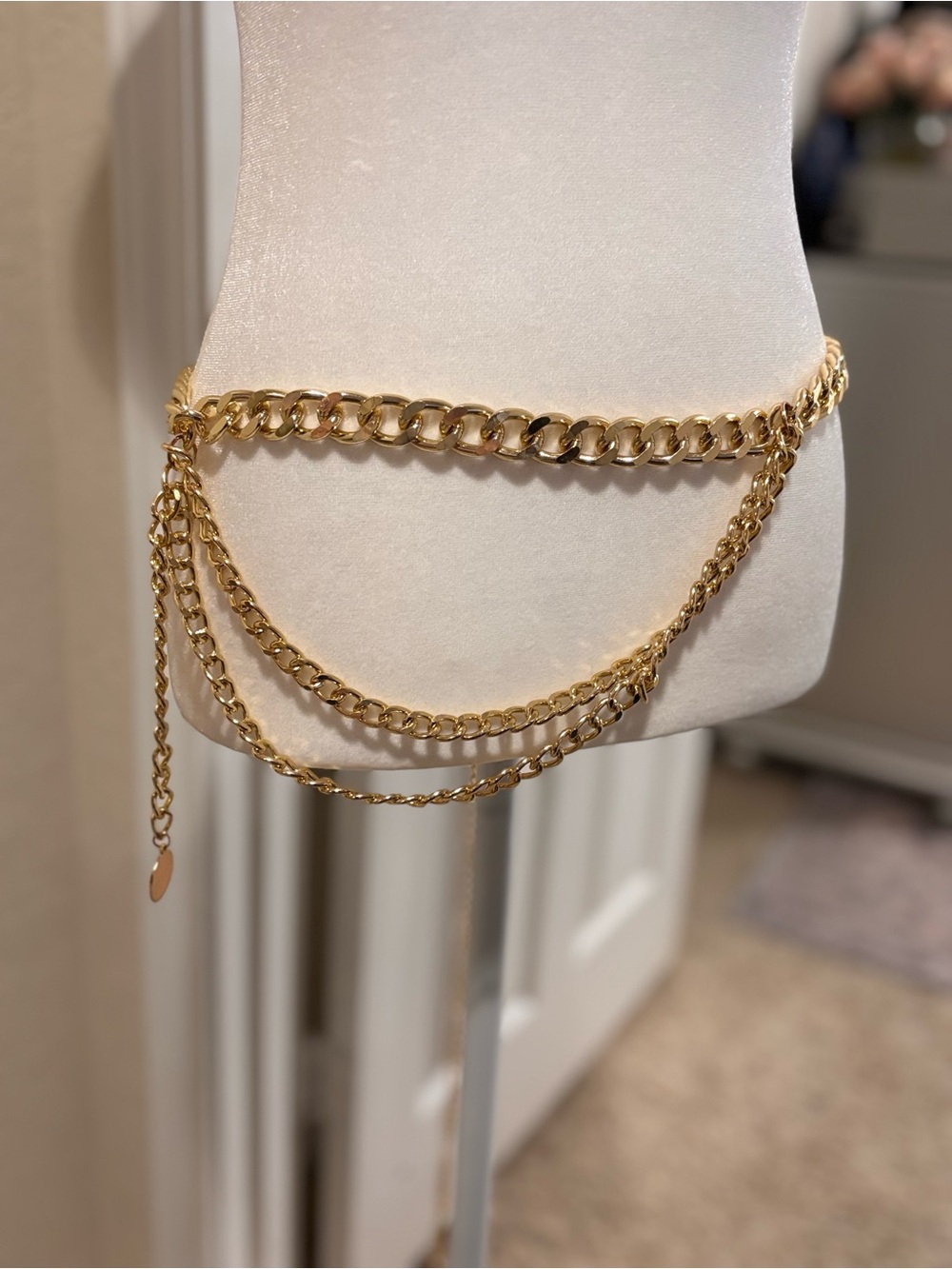 Gold Chain Multi-Layer Waist Belt